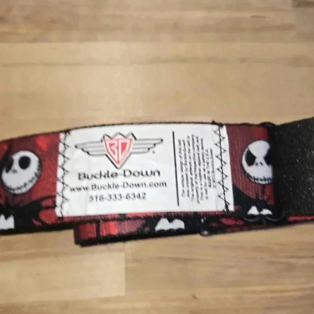 Buckle Down Disney Jack Skellington Nightmare Before Christmas Belt Seatbelt